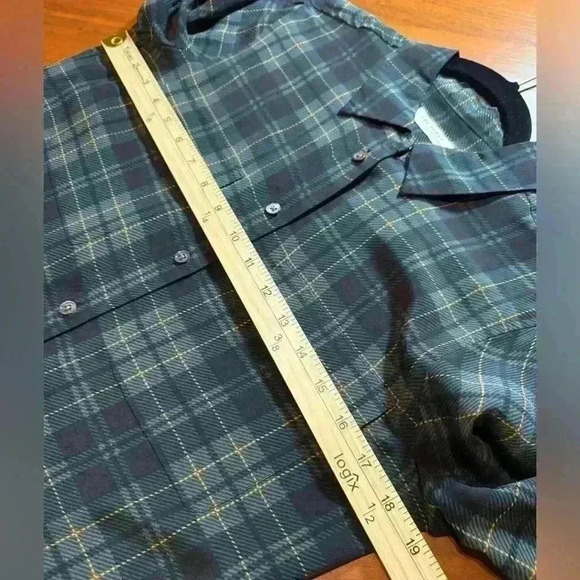 Equipment Femme 100% silk tartan plaid shirt dress green holiday winter size xs - Picture 14 of 16
